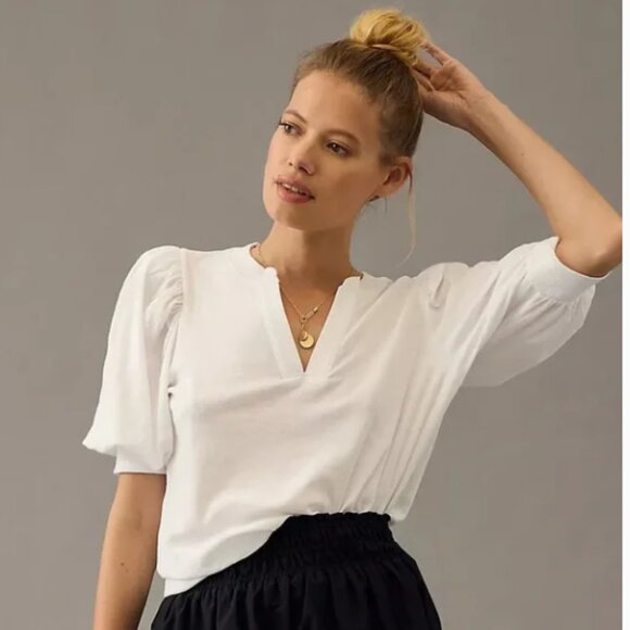 Nation Ltd Lou Peasant Tee, SIze Small - Picture 3 of 10